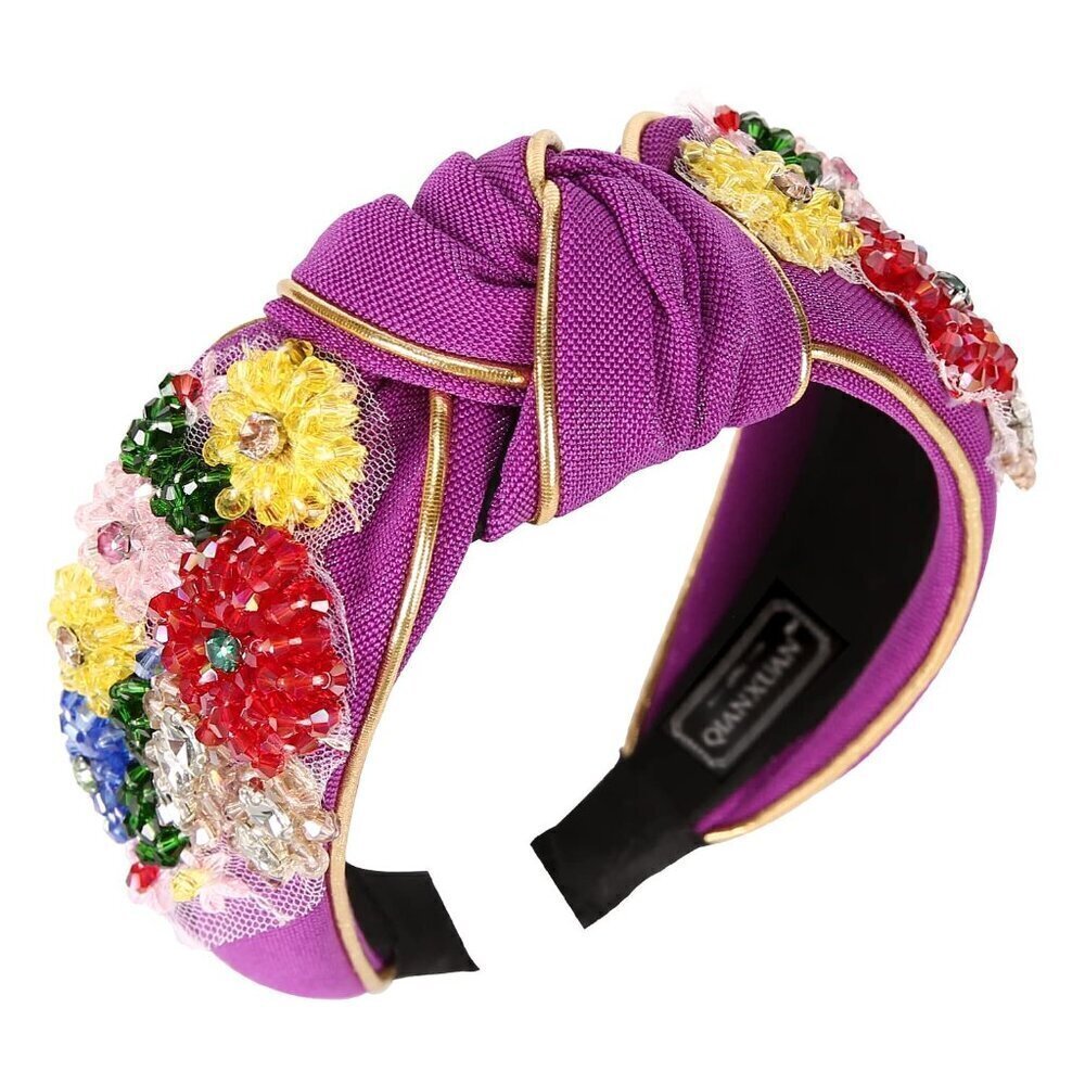 Rhinestone Crystal Headband For Women Handmade Jewelry Girls Hair Accessories Di